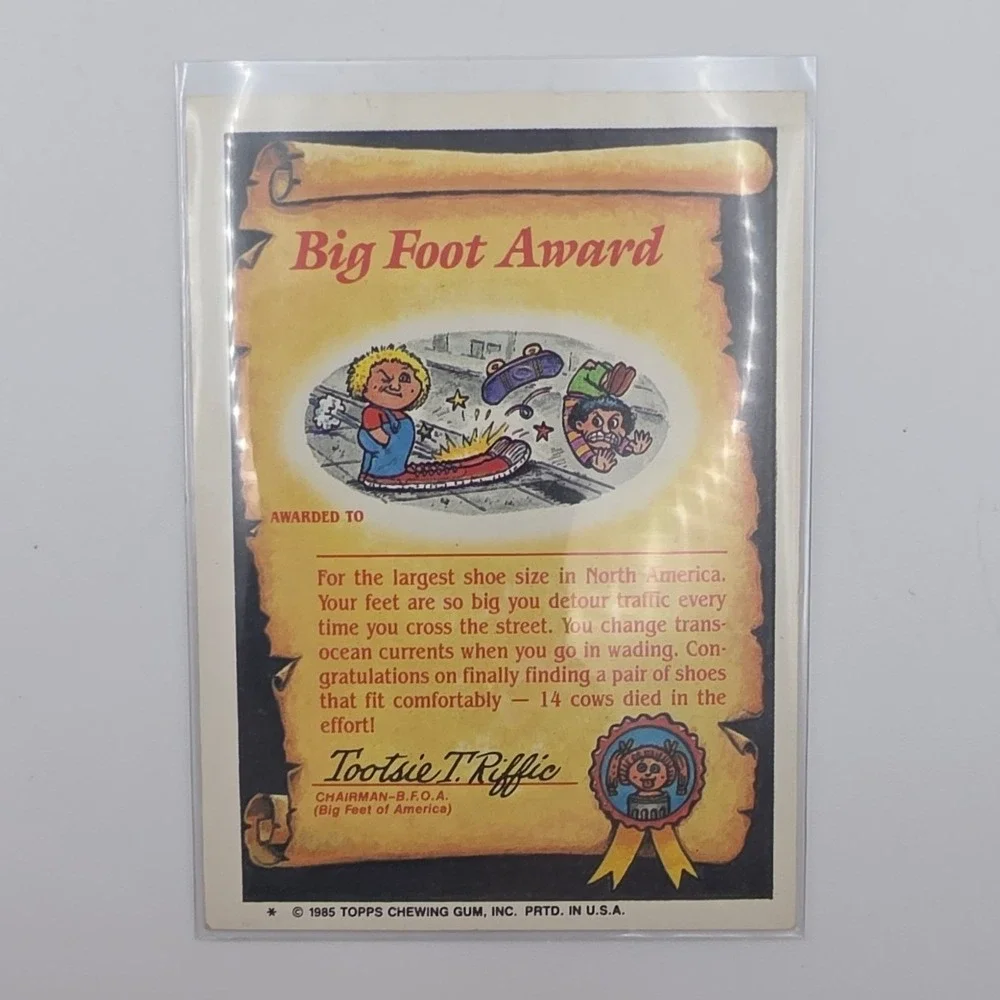 Topps Garbage Pail Kids OS2 Dirty Harry Fair 52a